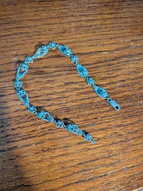 Vintage 925 Sterling Silver Flip Flop Bracelet - Women's Jewelry